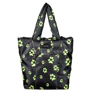 Betsey Johnson Nylon Neon Paw Print NS Tote